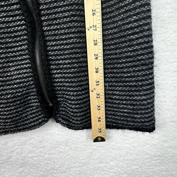 Elisabetta Collection Zip Cardigan Sweater Gray Wool Alpaca Blend Italy S/M - Picture 11 of 15